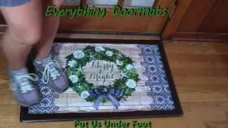 Merry & Bright Insert Doormat - 18 x 30