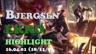 TSM Bjergsen Ekko One Game Highlights (18/11/9)