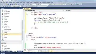 Disappear Default Text which is written in Textbox Code in asp.net C#