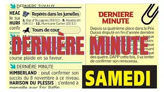 DERNI&Egrave;RE MINUTE LA PYRAMIDE DES CHANCES LE PARISIEN PRIX  STRASBOURG QUINT&Eacute; DU SAMEDI 20 D&Eacute;CEMBRE 25