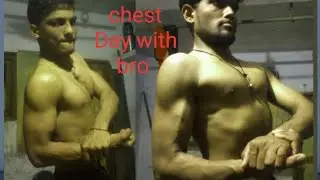Chest workout with brother||vlog6 @fitnessstatus