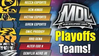 Mobile Legends - MDL ID S1 PLAYOFFS TEAMS! ALL 8 TEAMS IN MDL ID S1 PLAYOFFS!
