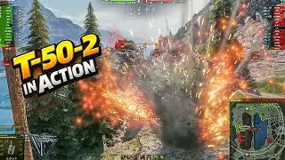I Survived Everything Until This Jump with my T-50-2 World of Tanks