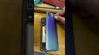 How to open back cover of Samsung a50 😂 #shorts
