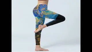 BUDDHA STONES BLACK SNAKE BUTTERFLY FLOWER LEAVES PRINT GYM LEGGINGS WOMEN'S YOGA PANTS