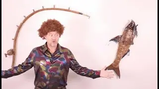 I Made a Fishing Rod and Tarpon from Recycled Materials!