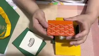 Bryant To reviews- Goyard orange card holder saint sulpice