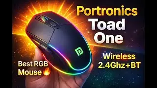 Portronics Toad One | 4-In-1 Wireless Optical Mouse | Work More, Worry Less