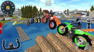 Impossible Motor Bike Racing Tracks Simulator 3D - Uphill Offroad Motocross Racer - Android Gameplay