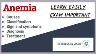 Anemia|causes|types|symptoms|diagnosis|treatment|bams lectures Ayurveda by viksit.