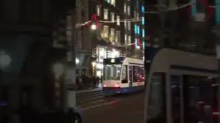 Trams in Amsterdam | Netherlands | Christmas Time | Dec. 2022 #shorts #trams