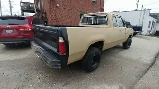 Single chamber mufflers on my cammed 1978 Dodge W150 !!!