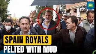 Mud hurled at Spain royals, angry crowds raise slogans as they visit flood-hit Valencia | N18G