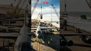 &ldquo;Giant Bomber Jet Construction on the Shoreline! 🤯✈️