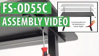 Boost Industries FS-OD55C Sit to Stand Manual Desk Assembly Video in 6 Easy Steps (Black or White)