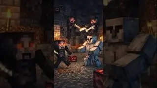 Iron golem vs wither skeleton fight, who has more aura🔥🔥#shorts #minecraft #viral #youtubeshorts
