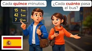 🇪🇸 Learn Spanish in 20 Minutes: 50+ Transit Phrases You Need | A1-A2