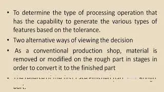Process  planning IE