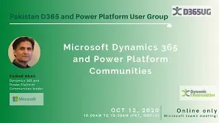Microsoft Dynamics 365 & Power Platform Communities by Fawad Khan