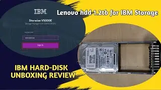 Lenovo hdd 1.2tb Hard Disk Unboxing # IBM Storwize V5000E