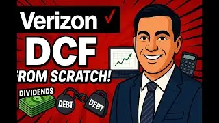 Building a DCF model for Verizon (VZ) stock from scratch using FCFE method