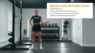 Band/Cable Single Arm External Rotation