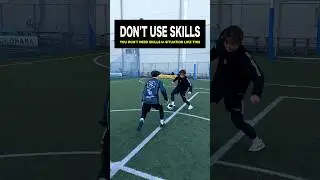 If your defender comes for the ball, use the simple touch👍#shorts #football #soccer #footballskills