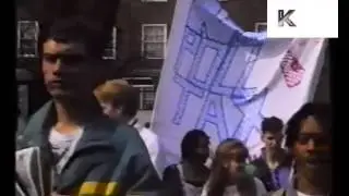 1990 London, People Arrive at Poll Tax Protest