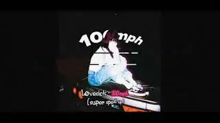 L&oslash;vesick - 100mph (super sped up)