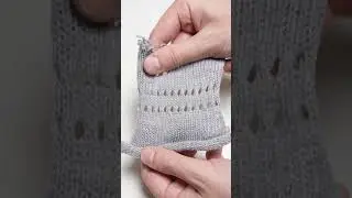 How to Make an Open Work Row in the Knitting Fast #Short