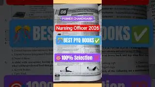 PGIMER CHANDIGARH NURSING OFFICER 2026 🔴 PGI CHANDIGARH PREVIOUS YEAR QUESTION PAPER #nursing #pgi