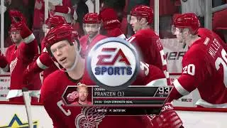 NHL 12 Gameplay - Minnesota Wild vs Detroit Red Wings October 20, 2011