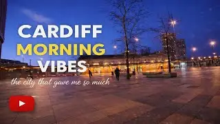 Cardiff 4K Bike Ride | Winter Morning Vibes | Quiet Streets & City Lights
