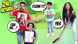PARENTS CAN'T Say NO!! KIDS In CHARGE For 24 HOURS Challenge (REVENGE)