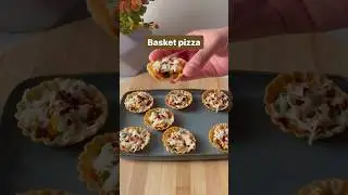 Basket Pizza ✨ #pizza #basketpizza #foodie #food pizzalover #minipizza #easyfood #quickrecipes