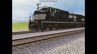 TRS22 Ns 22G PT2 Stopping To Pick Up A SD40-2!!!!!!