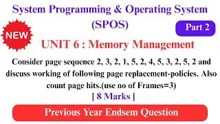 optimal page replacement algorithm with example | spos unit 6 important questions