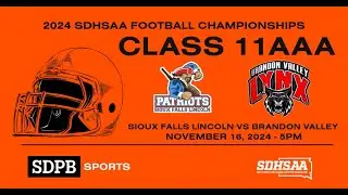 Sioux Falls Lincoln vs Brandon Valley (2024 Class 11AAA Football Championship) | SDPB Sports