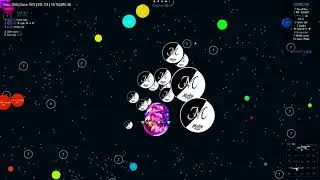 Agar.io - Duo takeover #47 (Moby & Houte)
