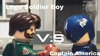 Lego Soldier Boy Vs Captain America Stop Motion (MLA Productions Fight Scene Contest)