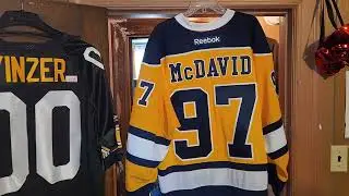 CONNOR MCDAVID #97 ERIE OTTERS ALTERNATE AUTHENTIC REEBOK HOCKEY JERSEY