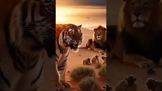 Monkey Drops Beehive on Lion 😱 | Funny & Shocking Jungle Scene 🐝🦁