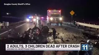 5 dead in crash on Highway 83 south of Franktown