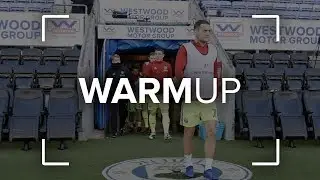 Blades warm-up at the DW Stadium