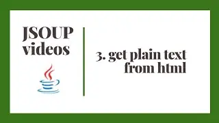 HtmlToPlainText | Jsoup videos V3 | Jokhio Apps