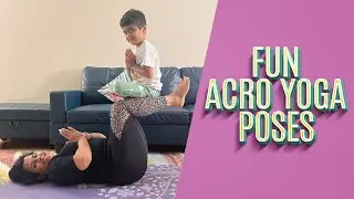Fun Acroyoga Poses for Kids | Family Acroyoga | Yoga for kids | Kids Workout #internationalyogaday
