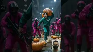 Evolution of squid game : Carrying big pumkin #shorts #shortvideo #fantasycartoon