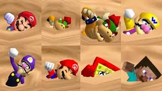 All Characters New Game Over Animations by Quicksand in Super Mario