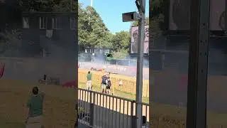 Red Bull RB7 Does Donuts on the Hill &ndash; F1 Madness at Goodwood 2025!