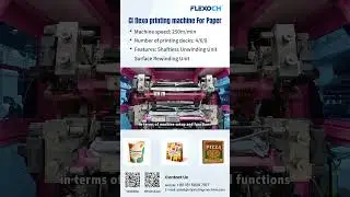 changhong ci flexo printing machine 6 color #shorts #flexoprinting #manufacturing